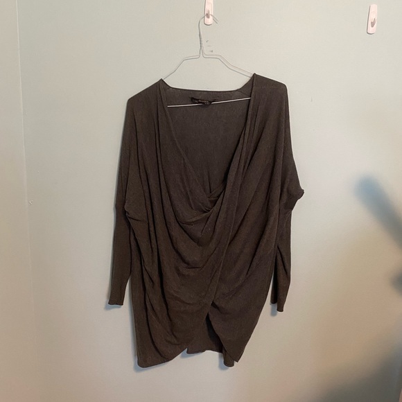 ALLSAINTS grey itat shrug sweater - Picture 2 of 4